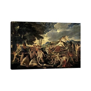iCanvas "The Triumph of Flora, c.162728 " by Nicolas Poussin Canvas